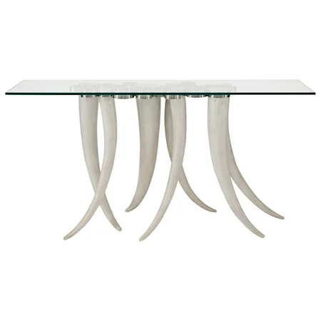 Console Table with Tusk Legs